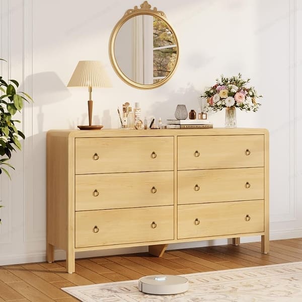 long clothes dresser Winkalon Farmhouse 10 Drawer Dresser, 55 inch Long Dressers for Bedroom, Chest of Drawers Closet Organizers and Storage Clothes for Living Room,