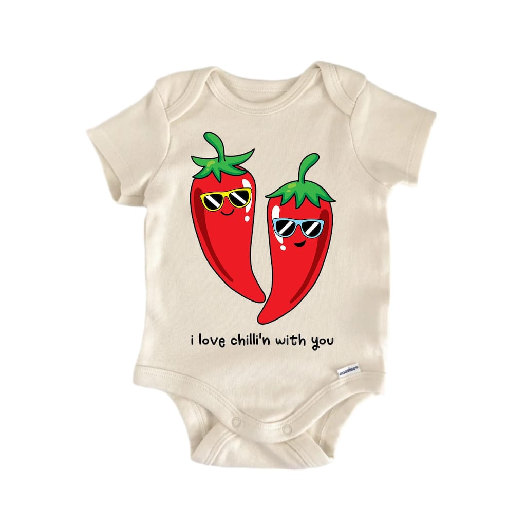 Chilli'n Best Friends Bff Bestie Valentine's Day - Baby Boy Girl Clothes Bodysuit