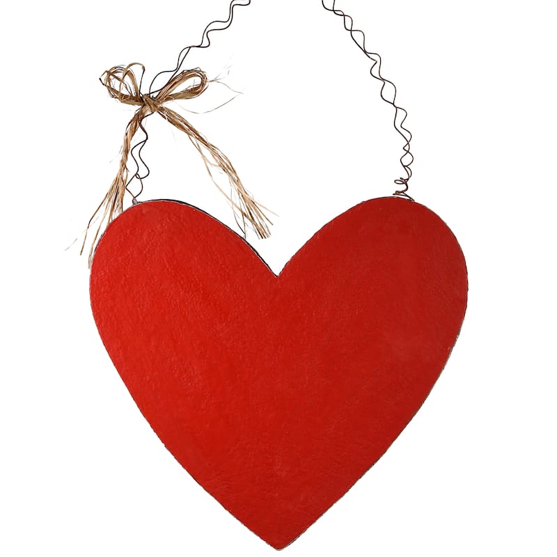 National Tree Company 14 in. Wood Valentine Heart Wall Piece - 14 in