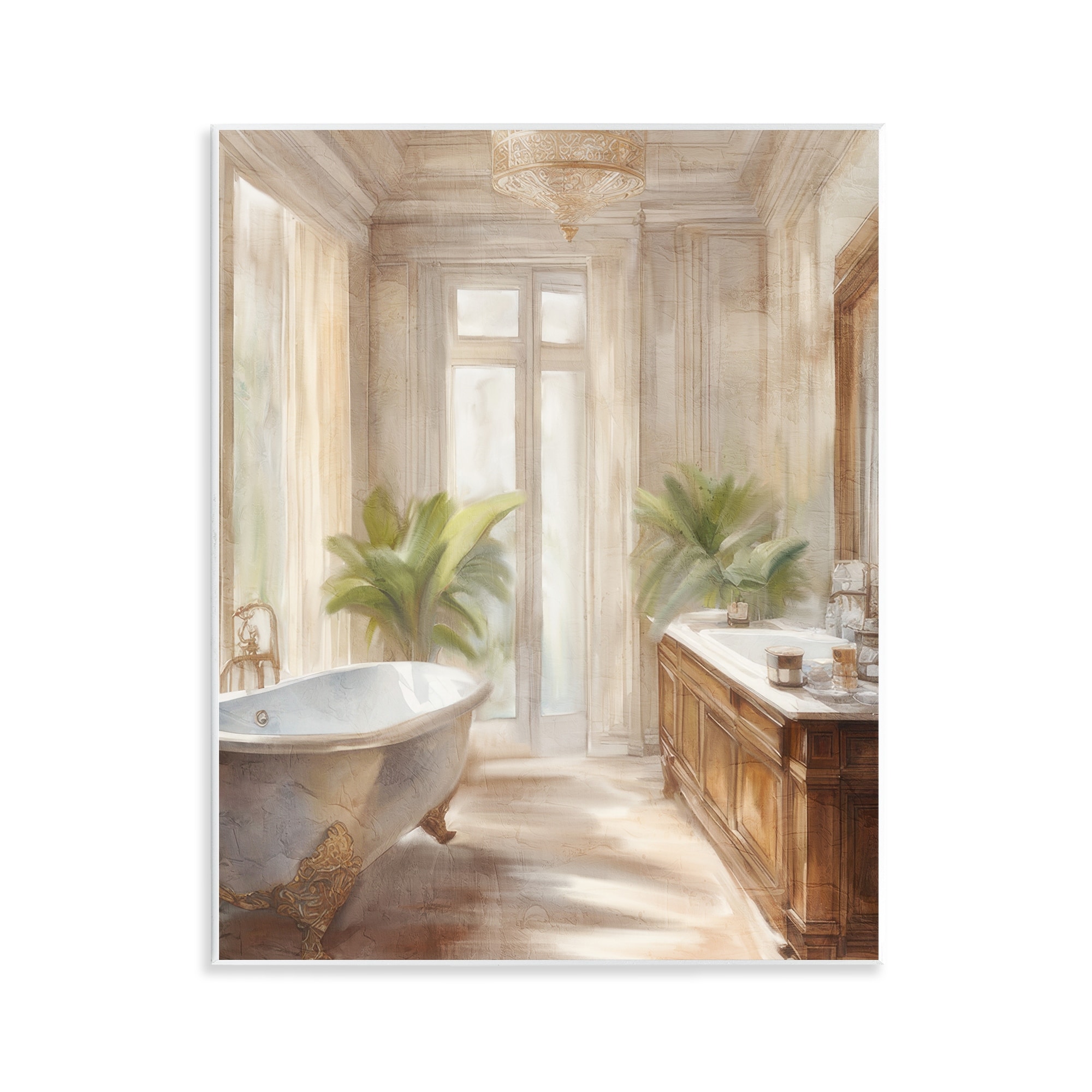 Stupell Serenity Bath Bathroom Painting Wall Plaque Art Design By Kim Allen