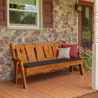 Live Edge Locust Wood 6' Timberland Garden Bench