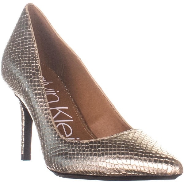 calvin klein gayle pumps gold