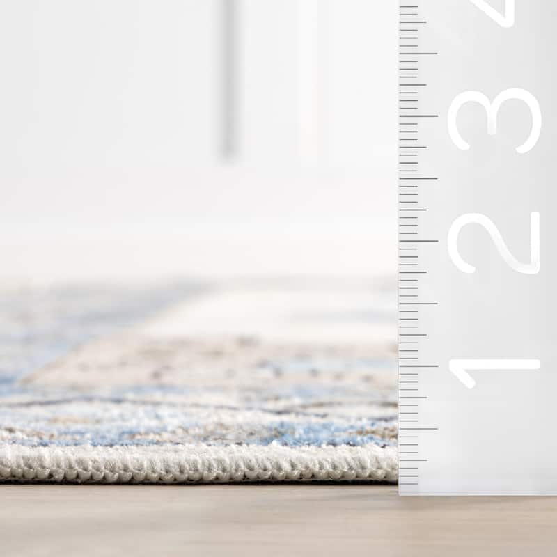 Clovebud Geometric Machine Washable Area Rug