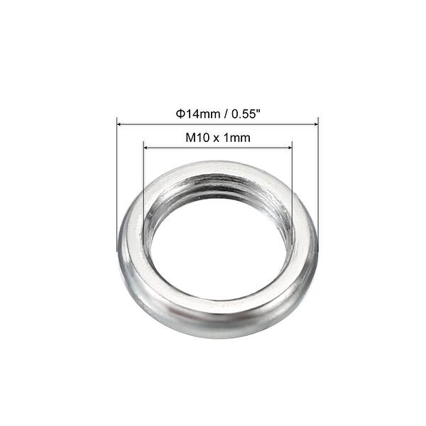 50pcs M10x1mm Lamp Pipe Thread Nuts Screw Bolts Thread Fasteners Bed