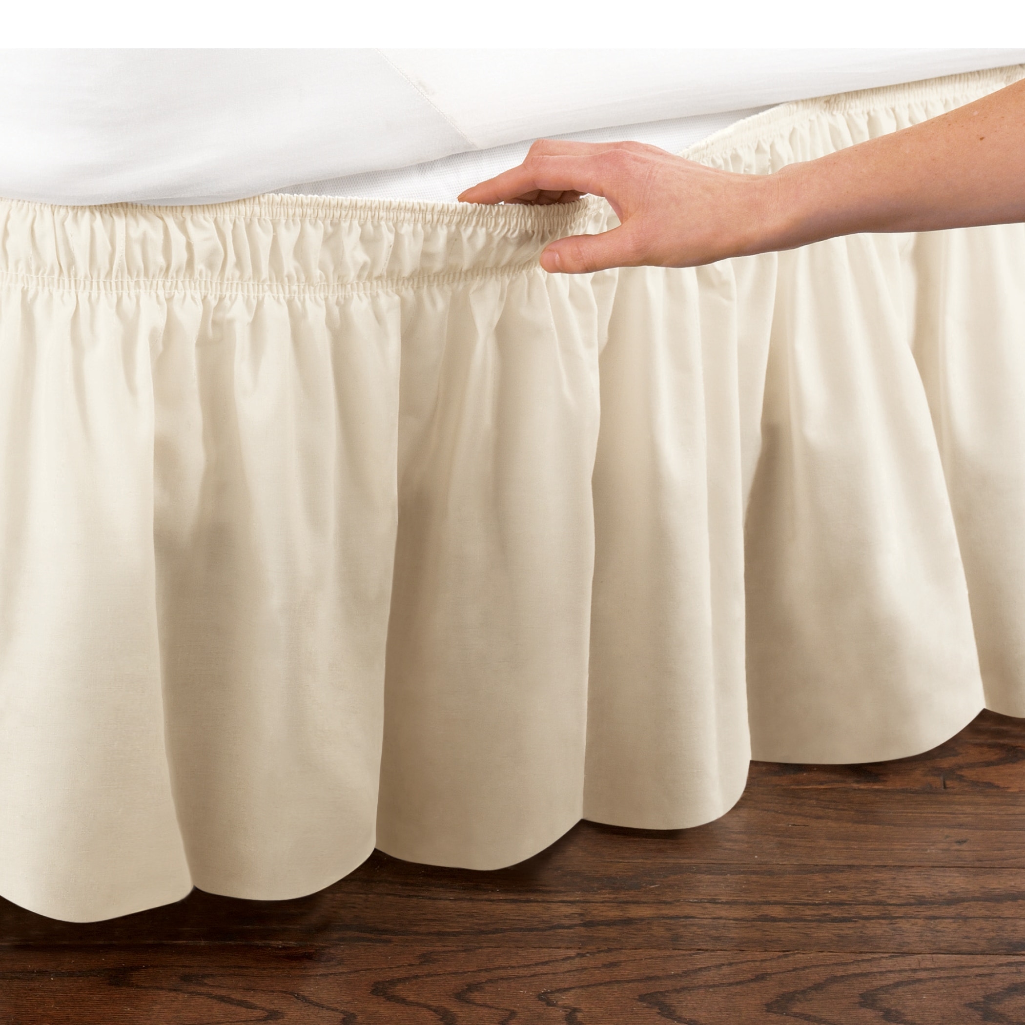 Elastic Bed Wrap Ruffle Bed Skirt