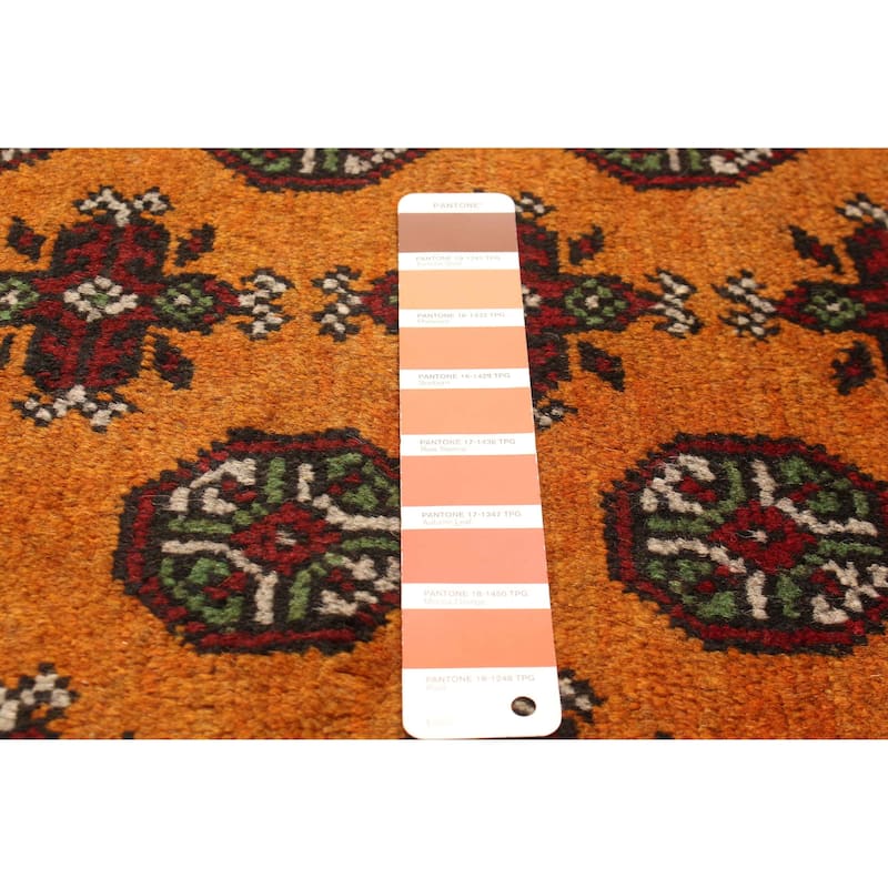 ECARPETGALLERY Hand-knotted Uzbek Kargahi Copper Wool Rug - 5'3 x 8'1