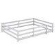 preview thumbnail 7 of 10, Grey Floor Bed with Fence,Wood Kids Bed,Full Size