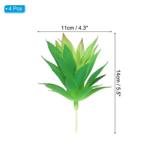 Small Artificial Succulents Plants Unpotted Faux Succulent Picks Dark