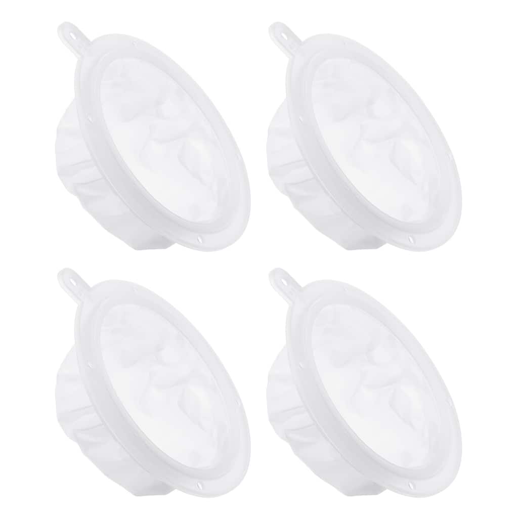 4Pcs 5.4" O.D. 300 Mesh Food Filter Strainer Fine Mesh Filters Strainers White