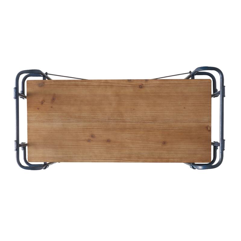 Yorktown Industrial 5 Shelf Firwood Bookcase by Christopher Knight Home