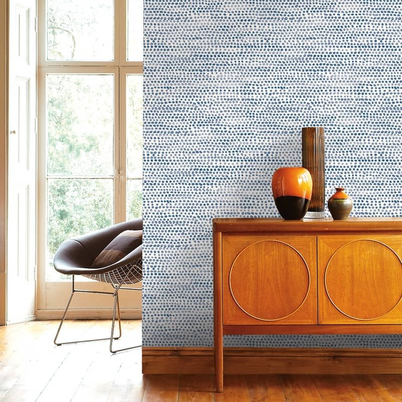 Moire Dots Removable Peel and Stick Wallpaper