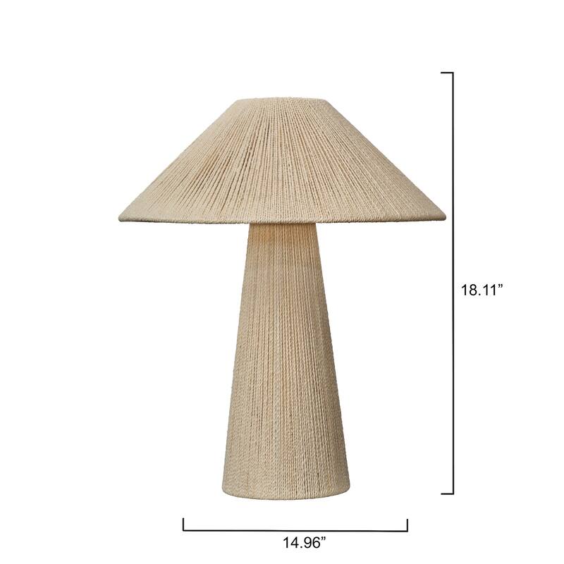 Alden Decor Arvin Jute Table Lamp