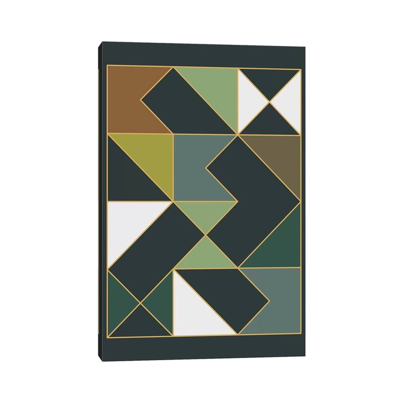 iCanvas "Deco Geometric II" by The Old Art Studio Canvas Print