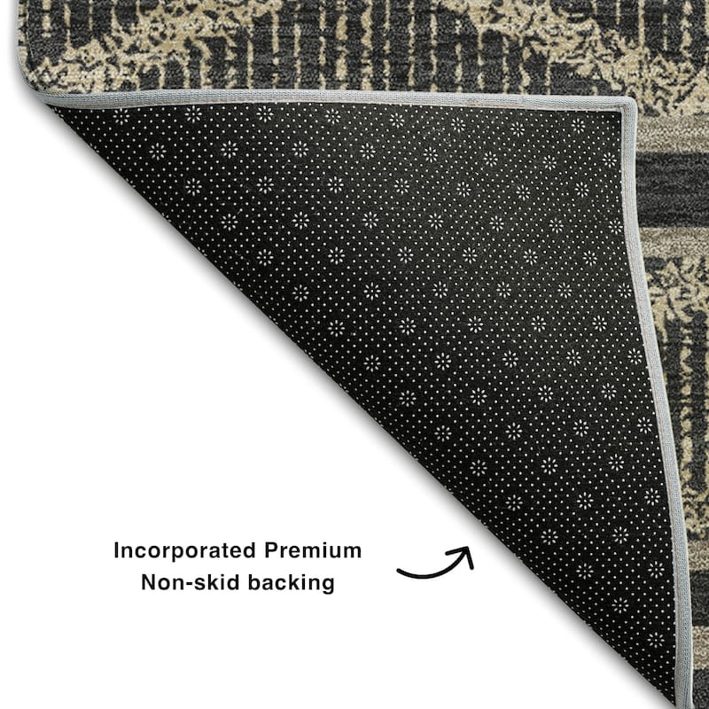 Premium Washable Super Soft Geo Diamonds Mayfield Rug