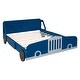 preview thumbnail 3 of 8, Full Size Car-Styled Platform Bed with Wheels , Unique Design and Solid Construction for Eye-Catching Bedrooms