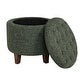 preview thumbnail 68 of 110, Carson Carrington Hare Button-tufted Round Storage Ottoman
