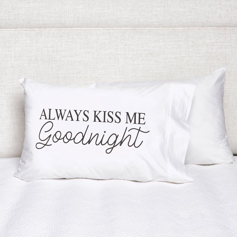20" x 30" Always Kiss Me Goodnight Pillow