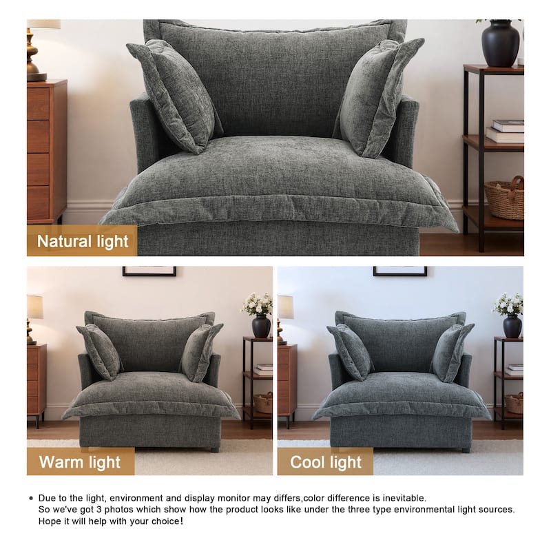 Double Layer Cushion Comfy Cloud Modular Sectional Sofa Set