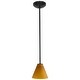 preview thumbnail 4 of 4, Access Lighting Martini - E26 LED Rod Pendant - Oil Rubbed Bronze Finish - Amber Glass Shade