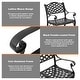 preview thumbnail 7 of 25, Nuu Garden Outdoor 2-Person Cast Aluminum Bistro Set with Cushions