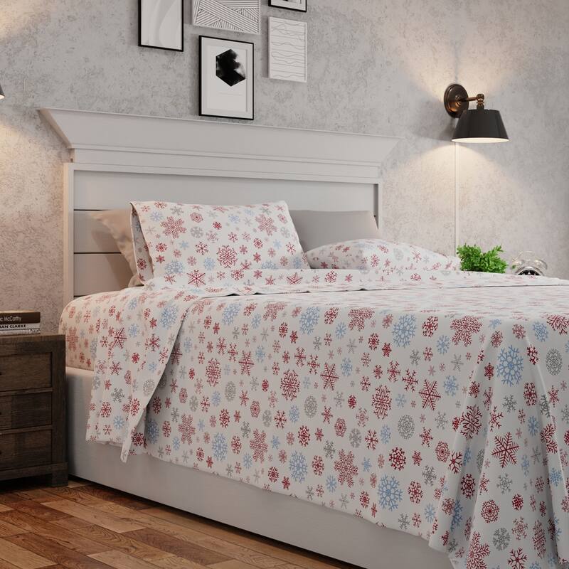 Color Sense Cotton Double Brushed and Extra Warm Flannel Sheet Set
