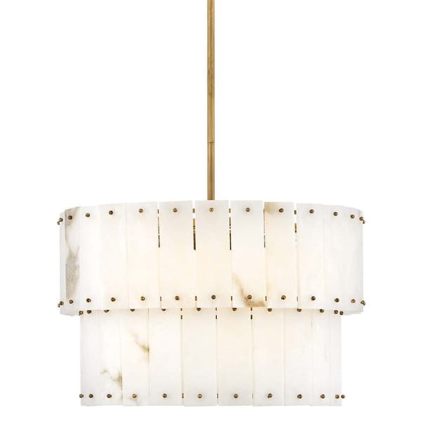 slide 1 of 1, Fredrick Ramond FR47751 Simone 6 Light 24" Wide Waterfall Chandelier Burnished Gold