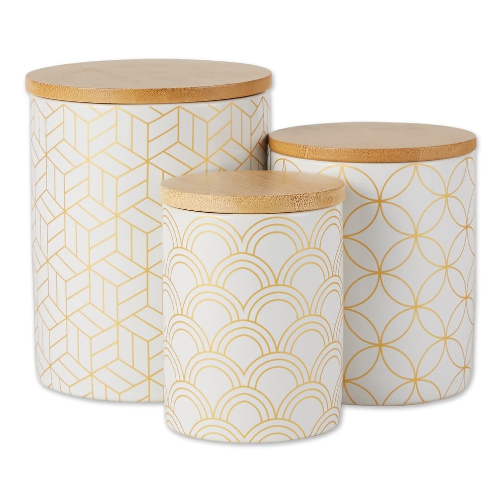 DII Mixed Print Ceramic Canister 3 Piece