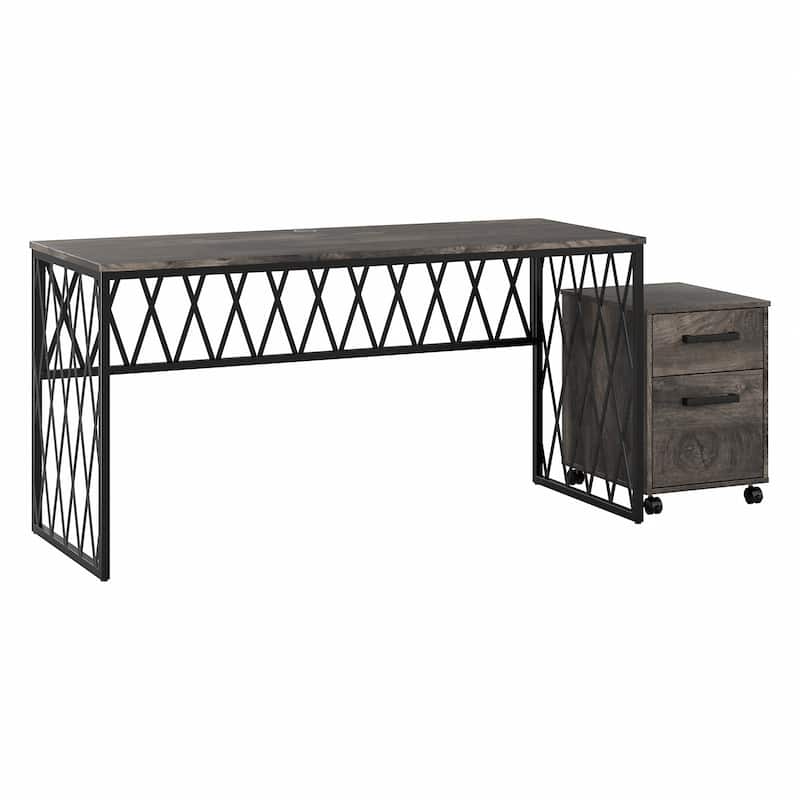 City Park 60W Writing Desk with Drawers Home