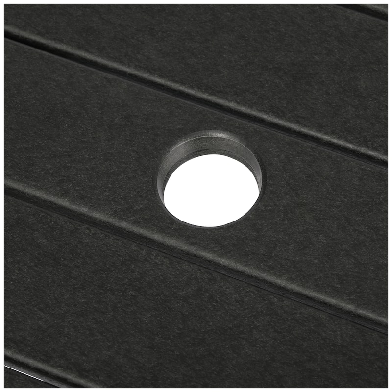 Polytrends Laguna Hdpe All Weather Outdoor Patio 35" Round Bar Table