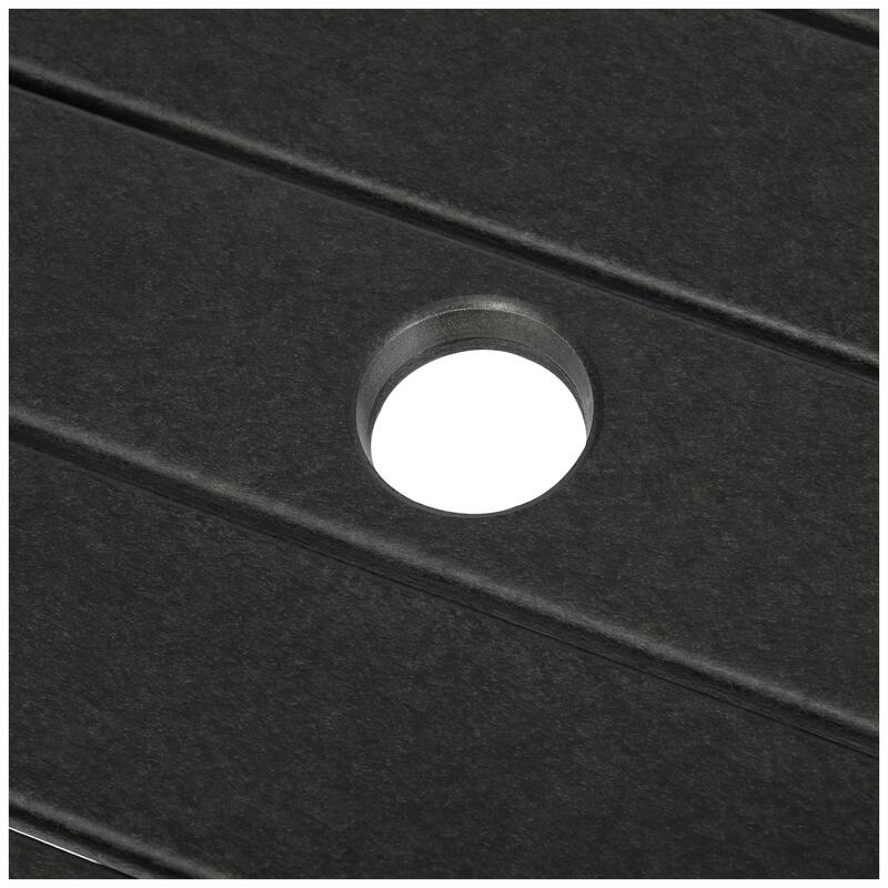 Polytrends Laguna Hdpe All Weather Outdoor Patio 35" Round Counter Table