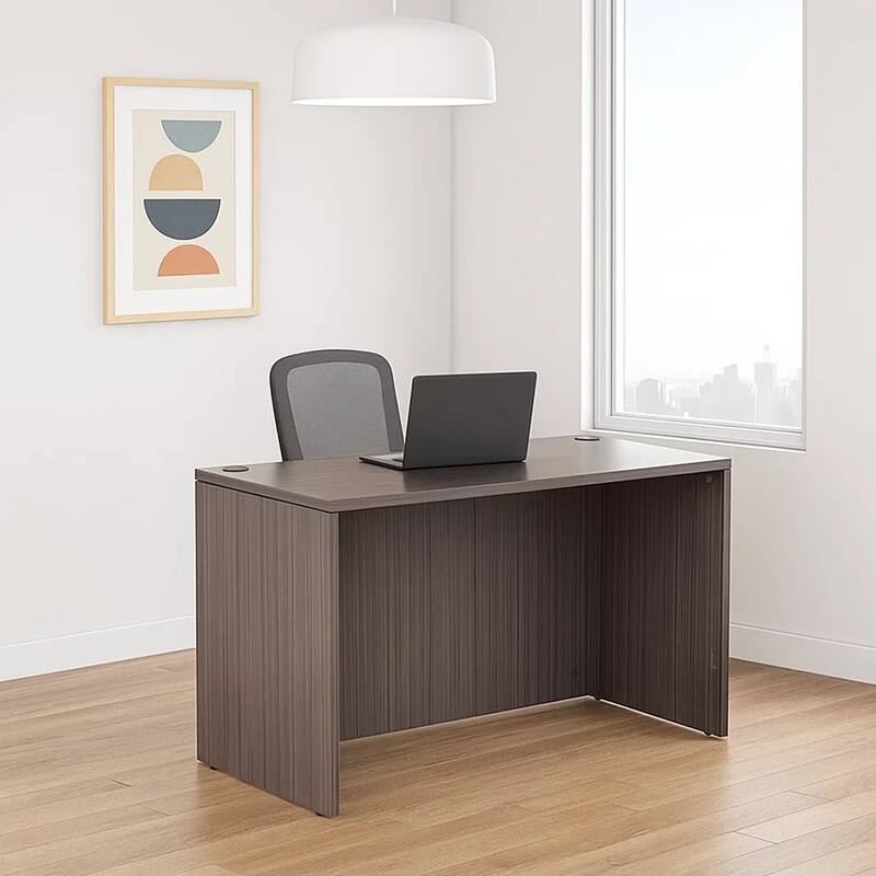 Shellnea Nea Desk Shell, 48 Inch Office Top, Driftwood Smoke Gray Wood - On Sale ...