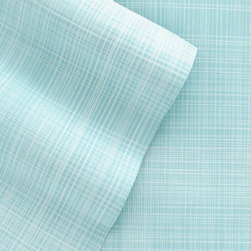 Becky Cameron 4-piece Deep Pocket Thatch Pattern Bed Sheet Set - California King - Aqua