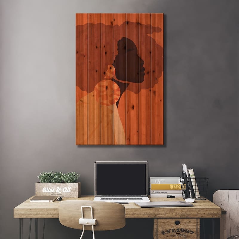 Tula Print On Wood by Reyna Noriega - Multi-Color
