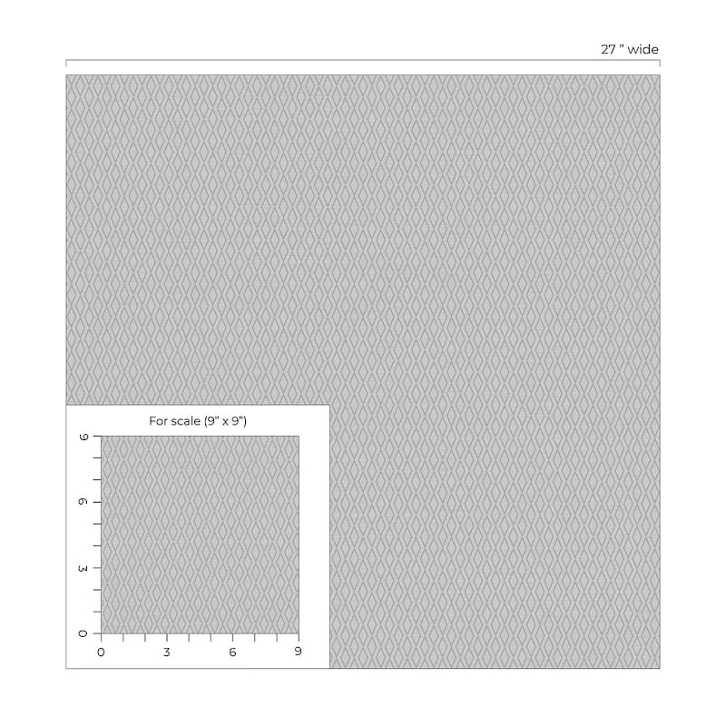 Seabrook Designs Fifth Avenue Diamond Nonwoven Unpasted Wallpaper