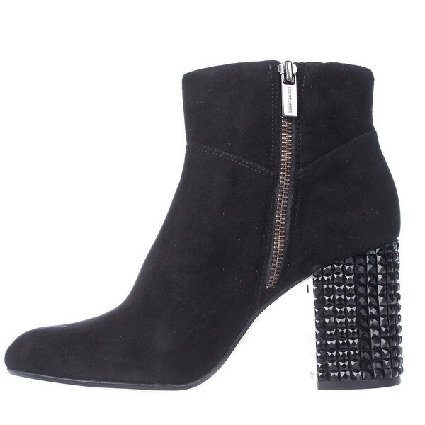 michael kors black studded boots