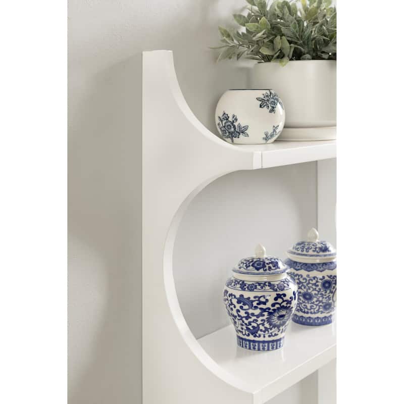 Kate and Laurel Scarlotte Wood Wall Shelf