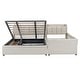 preview thumbnail 6 of 13, Queen Size & Twin XL Size PU Leather Storage Upholstered Platform Bed