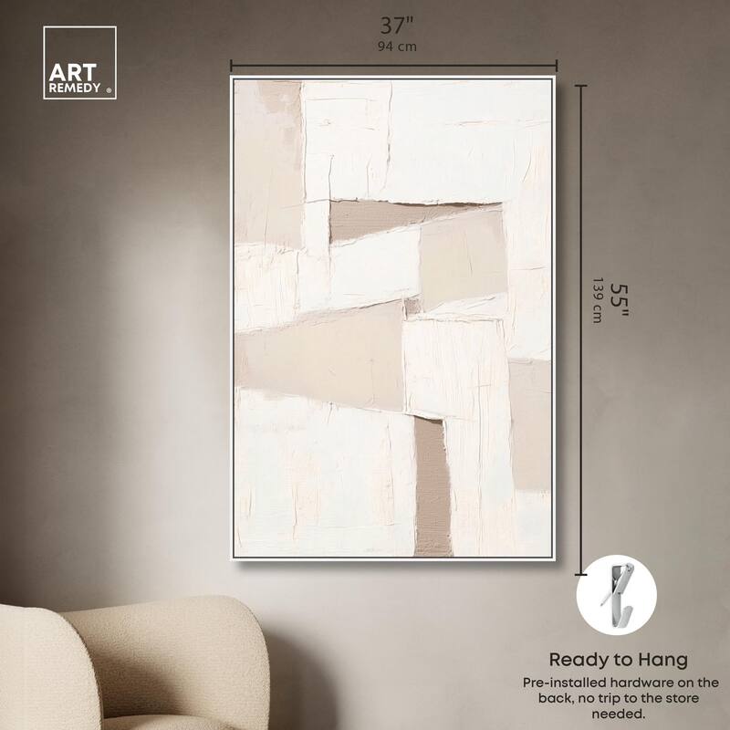 Plastered Planes I Canvas by Art Remedy