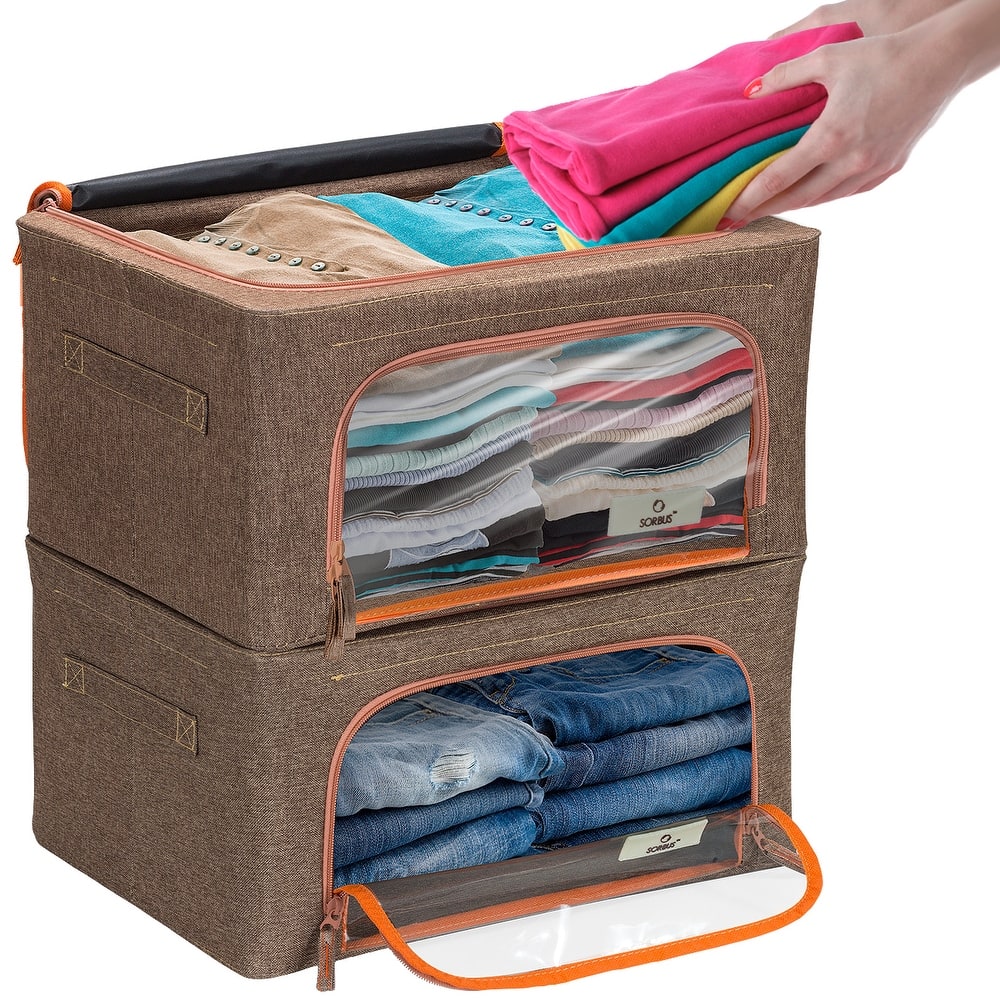 Storage Box With Window Small - 2 Pack