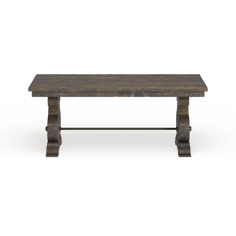 Magnussen Home Bellamy Peppercorn Dining Table - 40"W x 80"D x 30"H