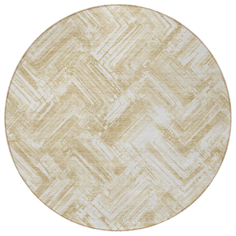 HomeRoots Geometric Transitional Rectangle Outdoor Rug