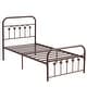 preview thumbnail 32 of 34, Industrial Metal Platform Bed Frame with Headboard Twin/Full/Queen/King Size Bed