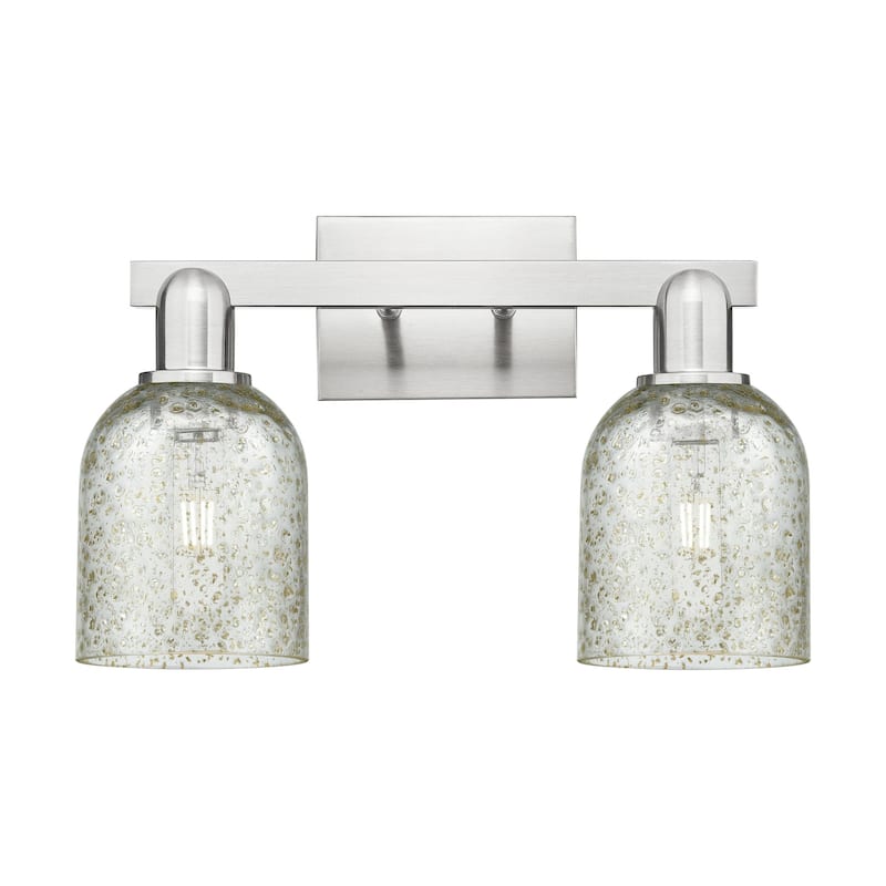 Innovations Lighting 716-2W-11-16 Caledonia Vanity Caledonia 2 Light - Brushed Satin Nickel / Mica