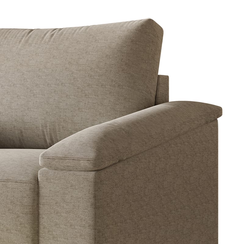 CraftPorch Simple Style Linen Upholstered 3-Piece Living Room Set