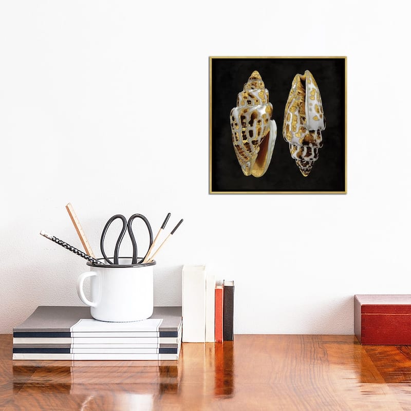 iCanvas "Golden Ocean Gems I" by Caroline Kelly Framed Canvas Print