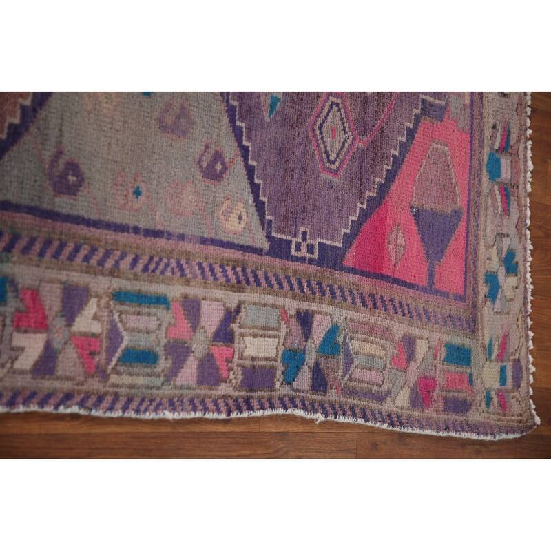 Over-Dyed Bakhtiari Persian Vintage Area Rug Hand-Knotted Wool Carpet - 6'2"x 9'5"