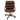 Solid Wood Rolling Office Chair w/ Tilting Cushioned Seat