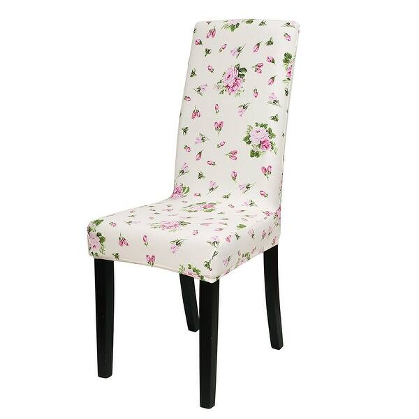 Shop Floral Print Spandex Chair Covers Fit Home Dining Room Seat