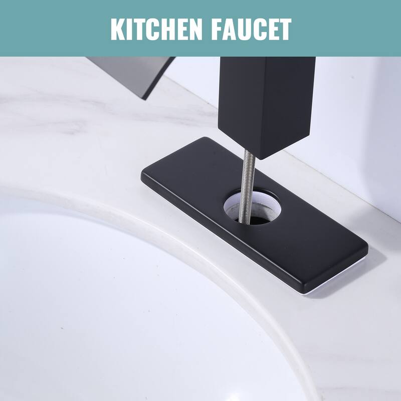 WOWOW 304 Stainless Steel Faucet Deck Plate Fits 1 to 3 Hole Sinks