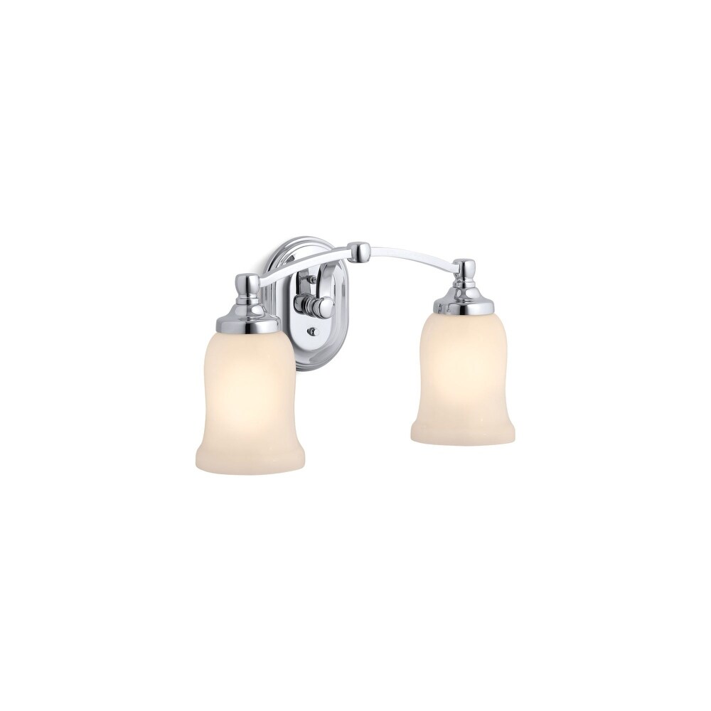 KOHLER K-11365-B Fort/é Transitional Single Wall Sconce Vibrant Brushed Nickel